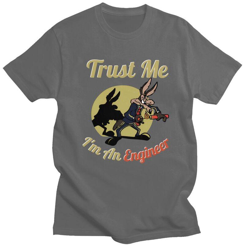 Custom Trust Me Im An Engineer T Shirts for Men 100 Cotton Tee Tops Tshirt ShortSleeve Fashion Tshirt