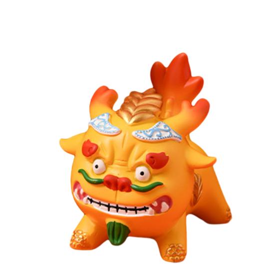 Halter im Sternzeichen-Stil, lebendige Farben, Cartoon-Drachen-Design, handgefertigte Harz-Dekoration, Telefonhalterung