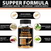 Panax Ginseng 2800mg Kapseln Extra Stark, Kräuter-Nahrungsergänzungsmittel-Mischung mit Ginkgo Biloba, Ashwagandha, Grünem Tee & Roter Bete, Energie- & Fokus-Unterstützung