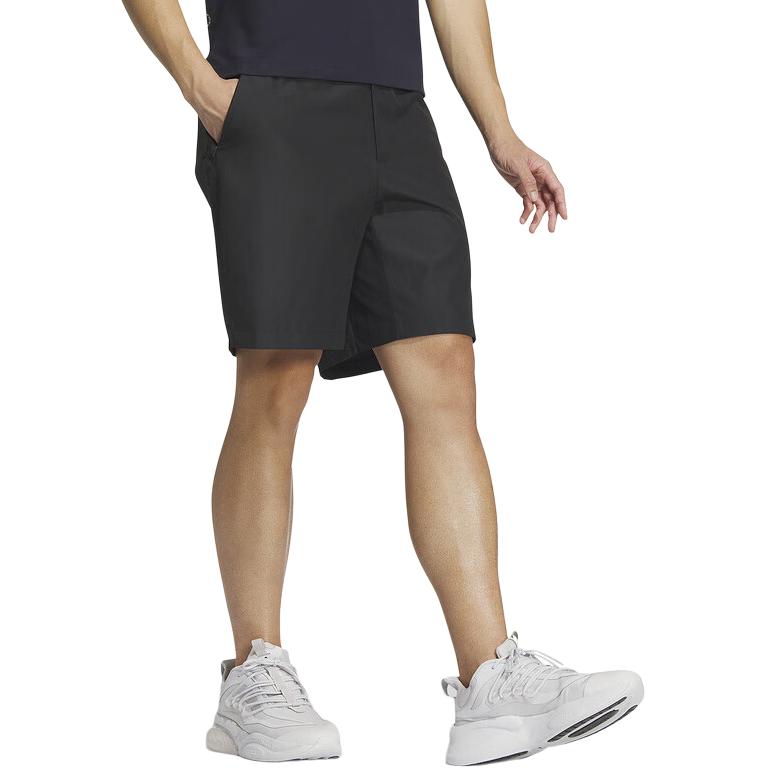 adidas Solid Color Zipper Breathable Woven Sports Shorts Men Shorts Black IT1885