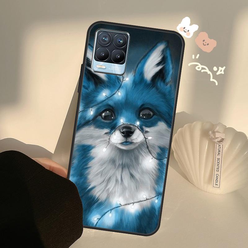 Cute Cartoon Animal Fox Case For Realme C71 C63 C61 C55 C51 C53 C25 C65 C67 C75 11 12 13 14 15 Pro Plus GT6 GT7 Pro