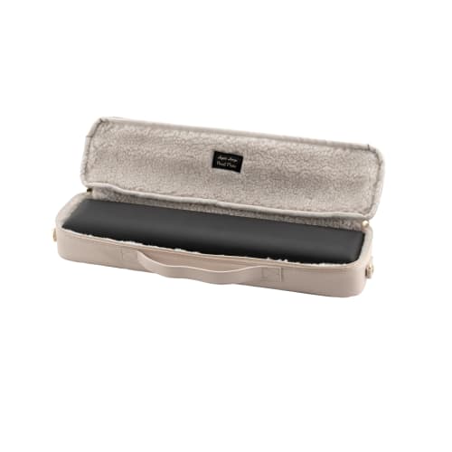 Pearl Flute X Legato Largo Collaboration Quilted Flute Case Cover Vol. 3 for C and H Foot Joints, Ivory, LL-FLCH2#IV