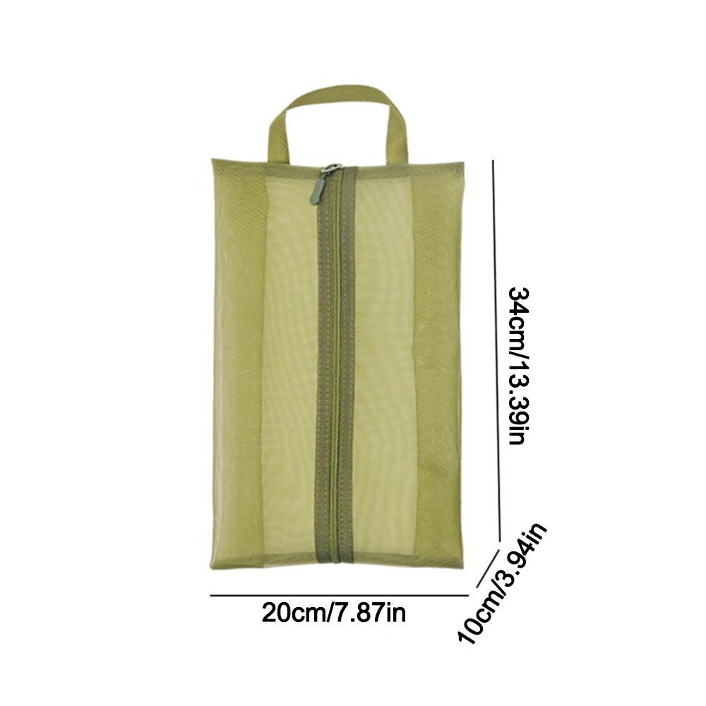 Zipper Travel Shoe Organizer Dust Proof Sneaker Pouch Durable Shoe Storage Bag