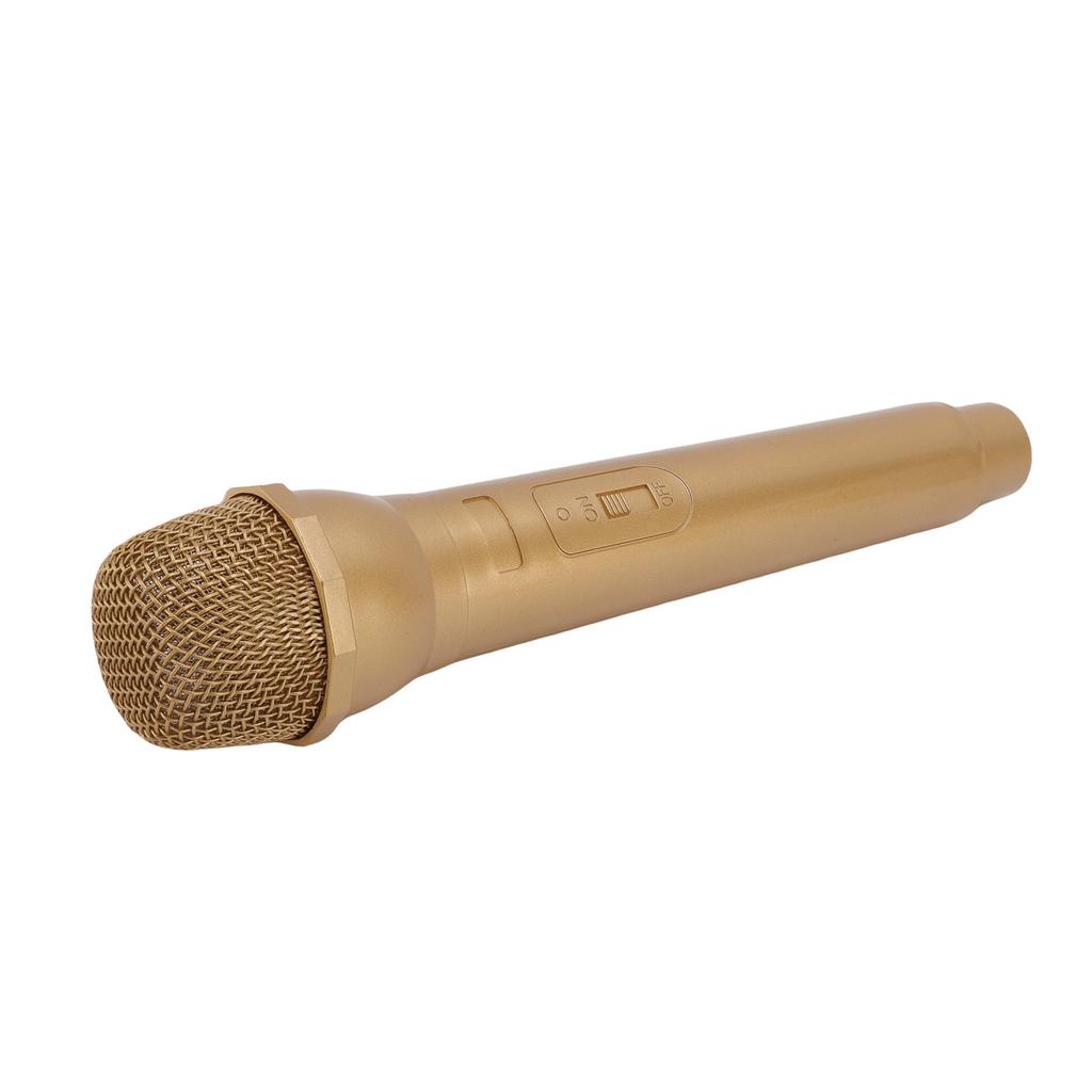 Simulated Microphone ABS Lightweight Realistic Handheld Mic Prop for Speech Practice Cosplay Photography