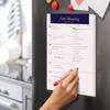 Oriday Weekly Magnetic Meal Planner Notepad with Tear Off Perforated Grocery Shopping List Menu List for Your Fridge - 52 Sheets (Navy Blue 6" x 9"