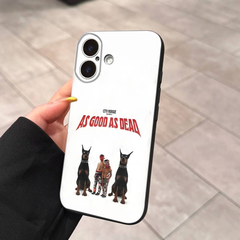C-City M-Morgue Zillakami Phone Case For IPhone 16 15 14 13 12 11 17 Pro Max Simplicity Back TPU Soft Case