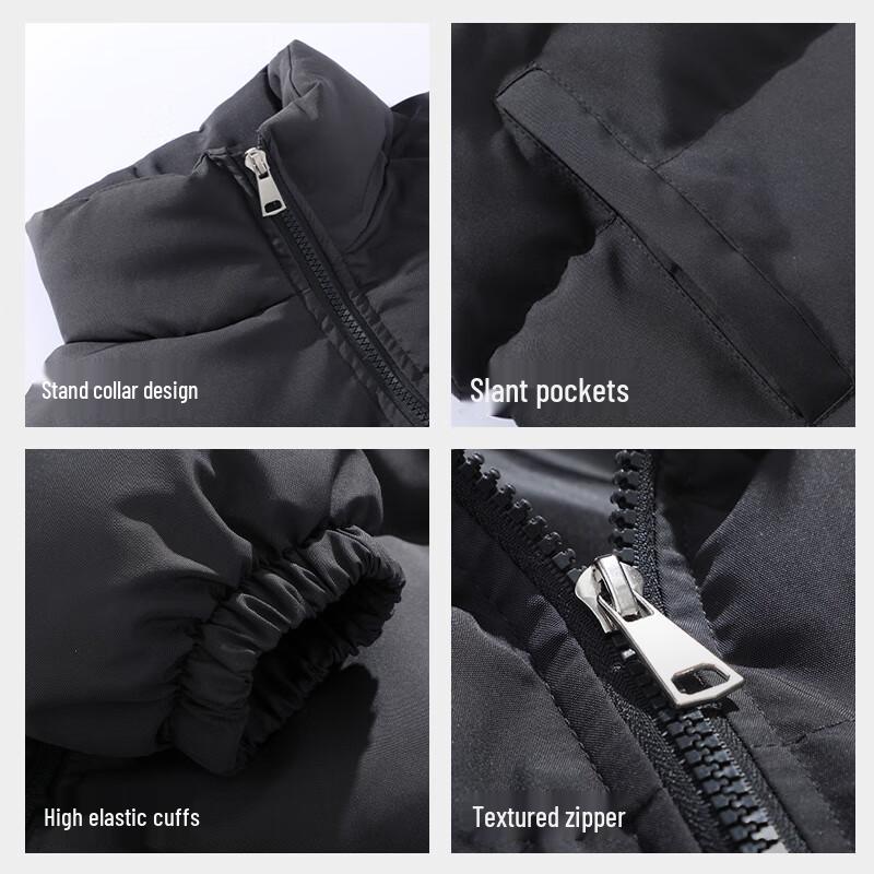 TonLion Men's Winter Loose Cotton Jacket