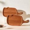 Cat Sandalwood Steak Cutting Board Steak Board Wooden Pizza Tray Solid Wood Bread Cutting Board Home Restaurant Wooden Tray