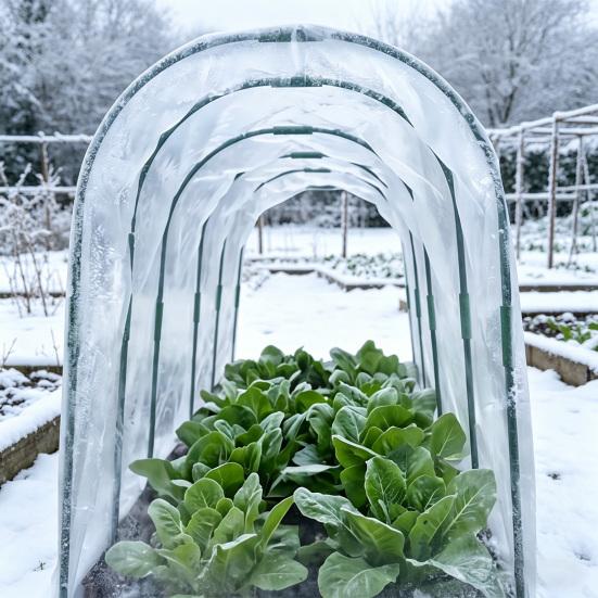 Yousheng 1 Set Gartenbögen Kunststoffbeschichtete Gewächshausbögen Rostbeständiger Pflanzenabdeckungshalter Anzuchttunnel für Hochbeete Gartenreihe