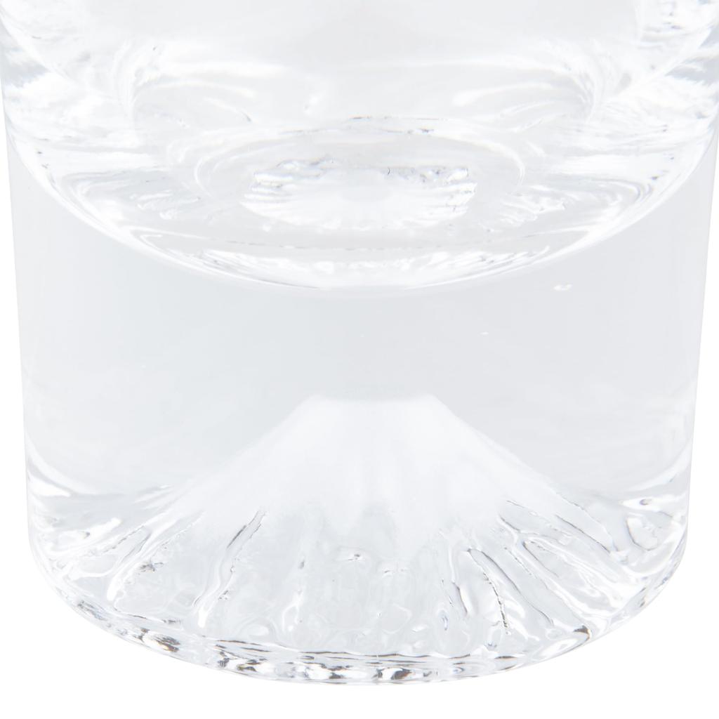 [Authentic Product] Tajima Glass "Edo Glass" Mini Mt. Fuji Mini Tumbler Glass, Approx. 6cm Diameter x 11cm Height, Approx. 160ml Capacity, Transparent