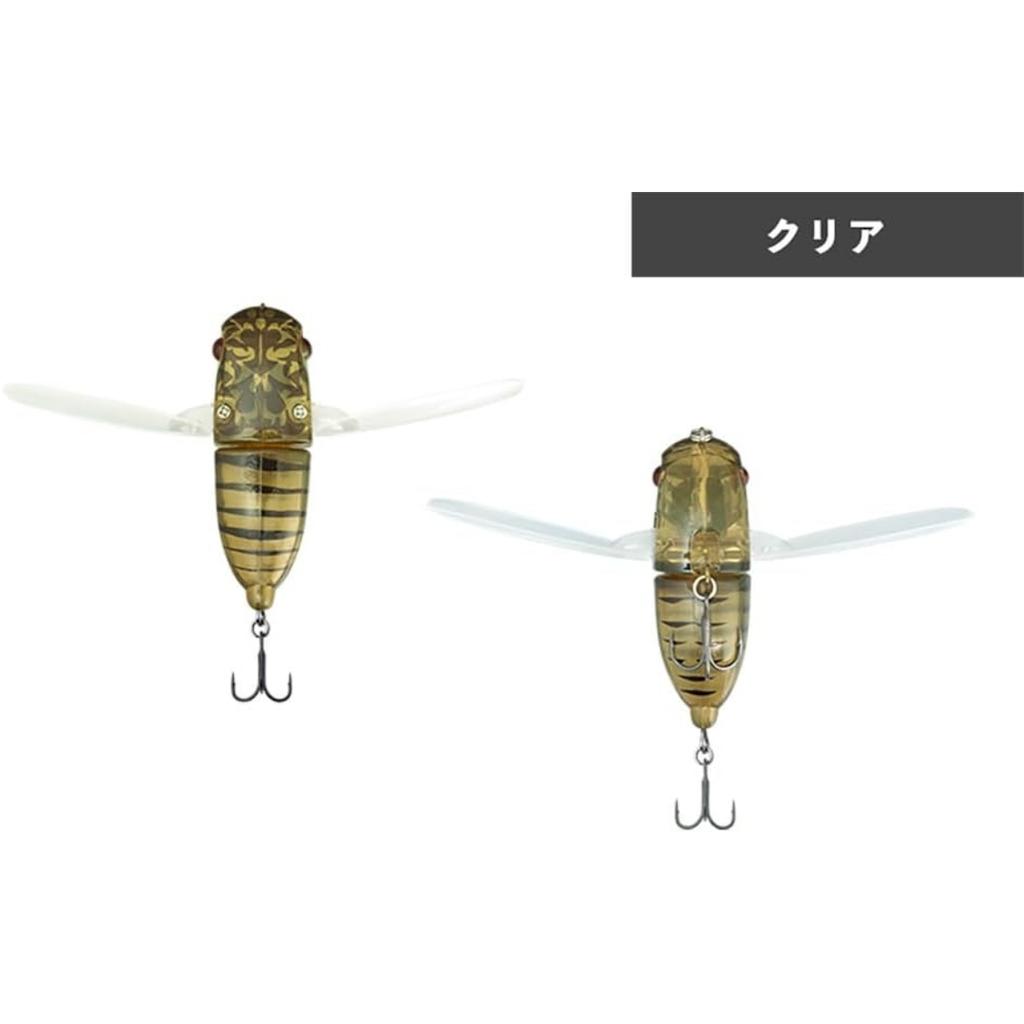 JACKALL SUISEN Topwater Lure Set 2pcs Suzumebachi Hornet Hibara Haruzemi Spring Cicada Floating Bass Fishing Japan