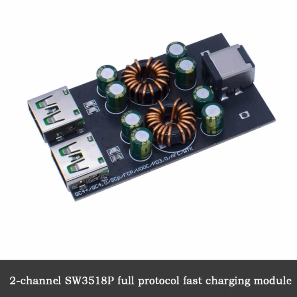 1 2 4 Way USB Type-C Quick Charge Adapter Step Down Buck Boost Module Mobile Phone Charging