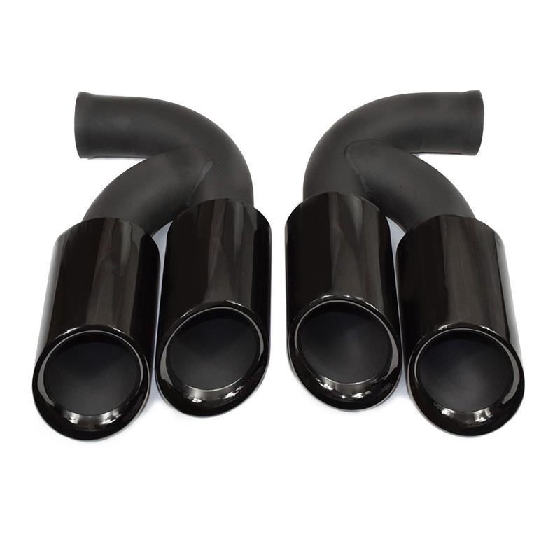 Quad Car Exhaust Tip For Porsche Cayenne 958 2011-2014 304 Stainless Steel Muffler Tip Nozzle Tailpipe Exhaust System Tuning Tip