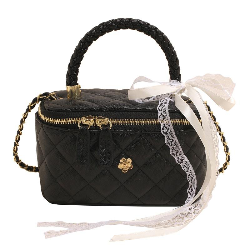 Popular small bag women's new summer portable diamond chain bag versatile box shoulder messenger bag