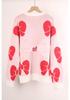 2026 Spring Women's Plus Size Bowknot Loose Sweater Pullover Knitwear