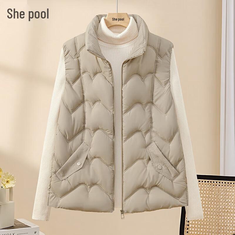

Women s Stand Collar Padded Cotton Vest L