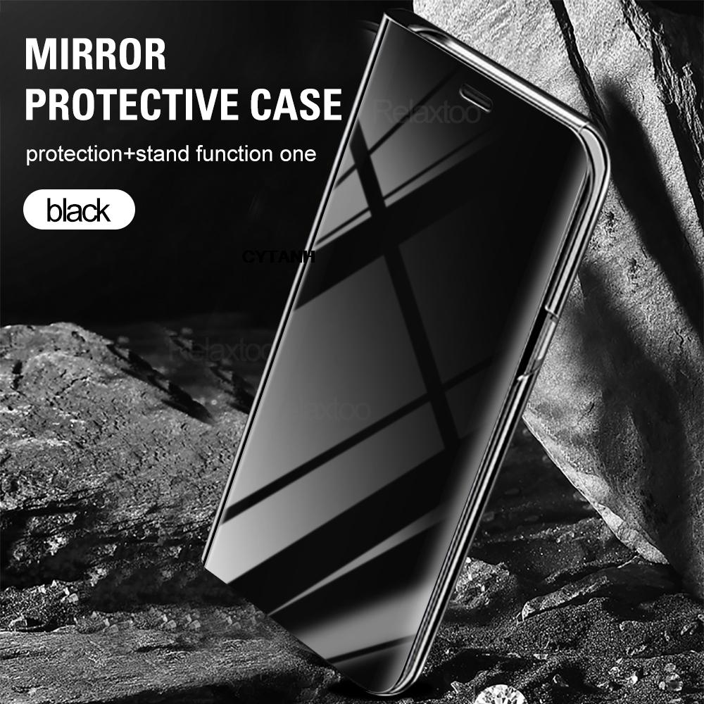 HonorX9b 5G Case Smart Mirror Flip Coques for Honor X9b X50 X 9b X9 b HonorX50 6.78inch Stand Magnetic Clear View Phone Shell