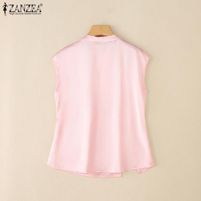 ZANZEA Lässiges, ärmelloses Tanktop für Damen mit Rundhalsausschnitt