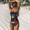 One-piece swimsuit plus size monokini colorful underwire One-piece swimsuit plus size monokini colorful sexy XS