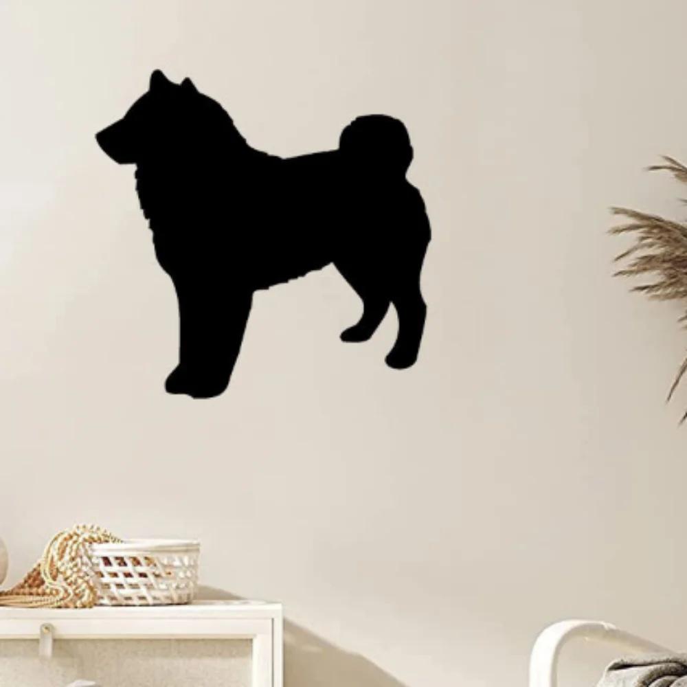 Panneau Mural Métallique Shiba Inu – Silhouette de Chien, Décoration Murale Élégante, et Décor Métallique pour Mur