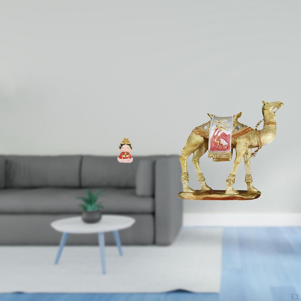Resin Figurine Mother And Camel Animal Statue Collectible Sculpture Ornament for Birthday Gift
