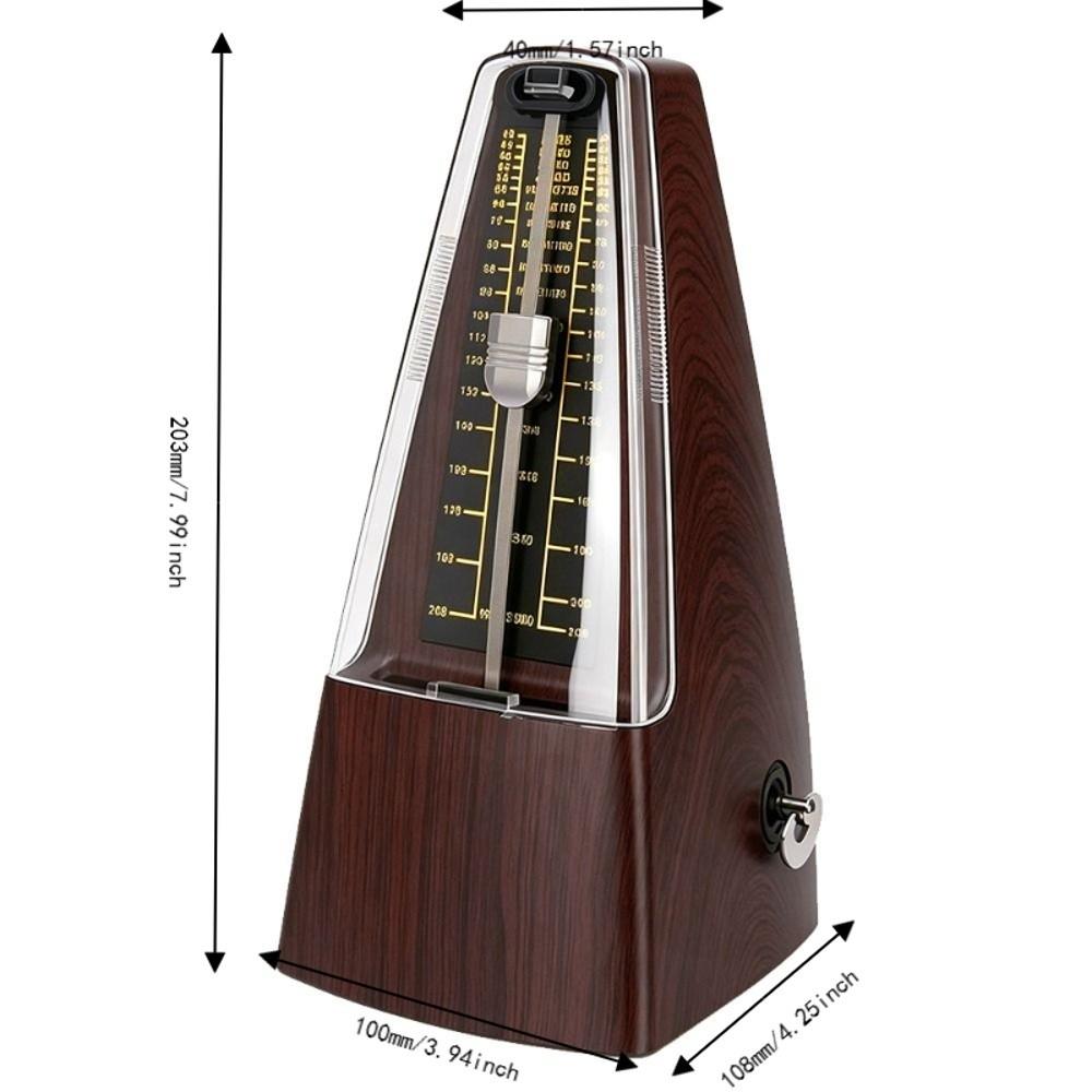 Loud Sound Wood Grain Metronome 40-208 BPM High Precision Metronome For Guitar Practice