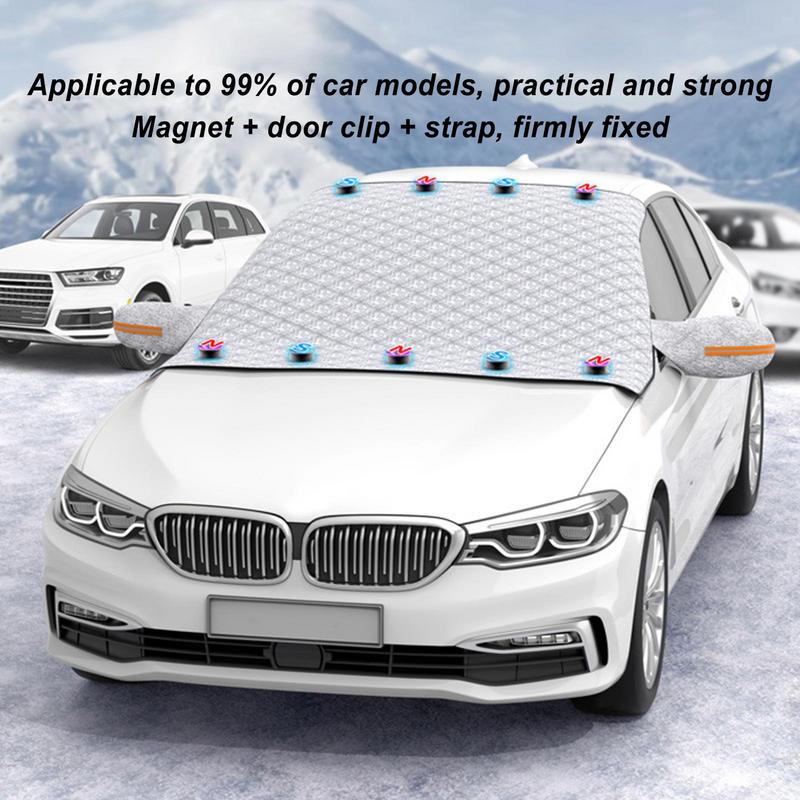 For Car Snow Cover For Car Windshield Cover For Snow & Ice Reflective Ice Removal Sunshade Mirrors Winter Protectors For Car Mpv