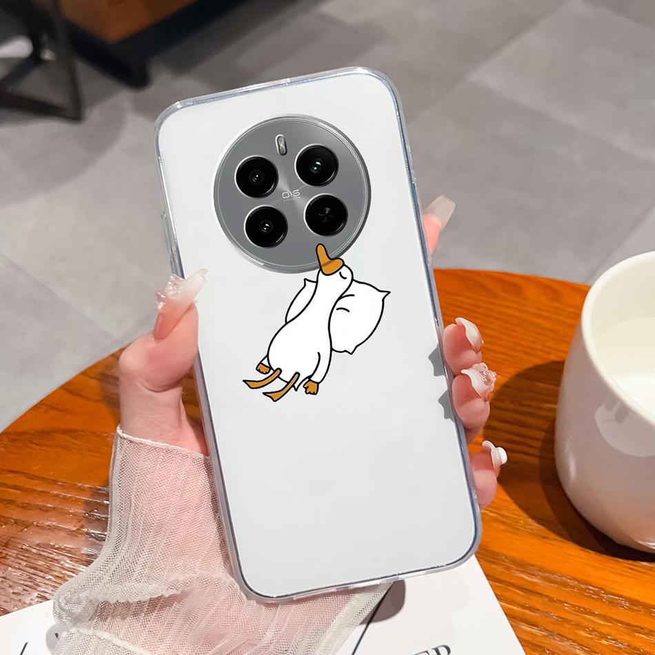 For Oppo Realme 12 Pro Plus Case For Realme12 4G 5G Phone Cover Cute Anime Transparent Soft Slim Protective Bumper Funda Coque