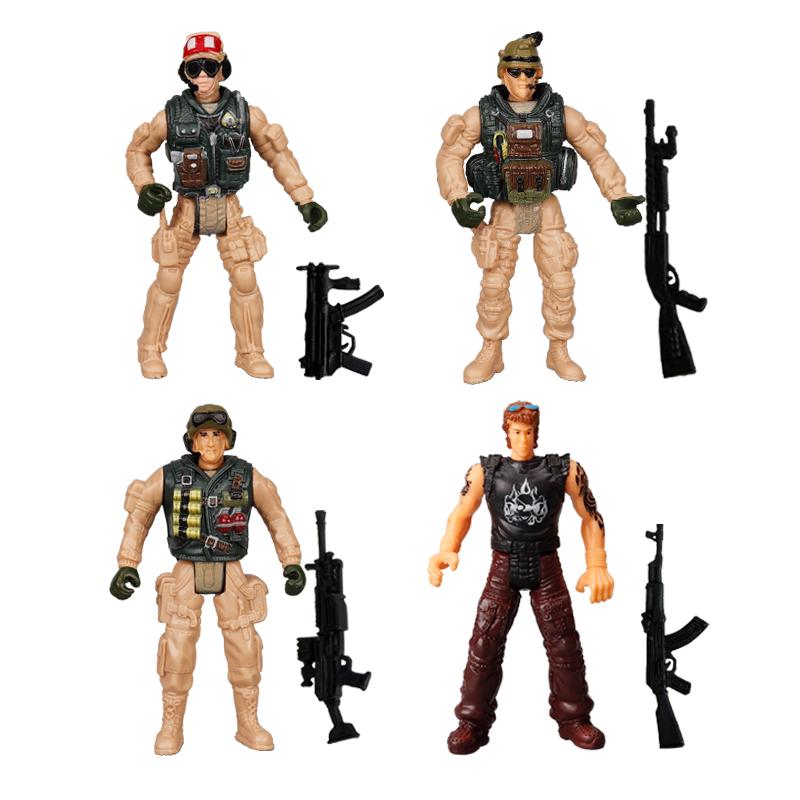 4inch Army Men Special Forces Soldiers Fireman Action Figures Playset Military Modle Toys For Kid Boy Christmas Lovely Gifts