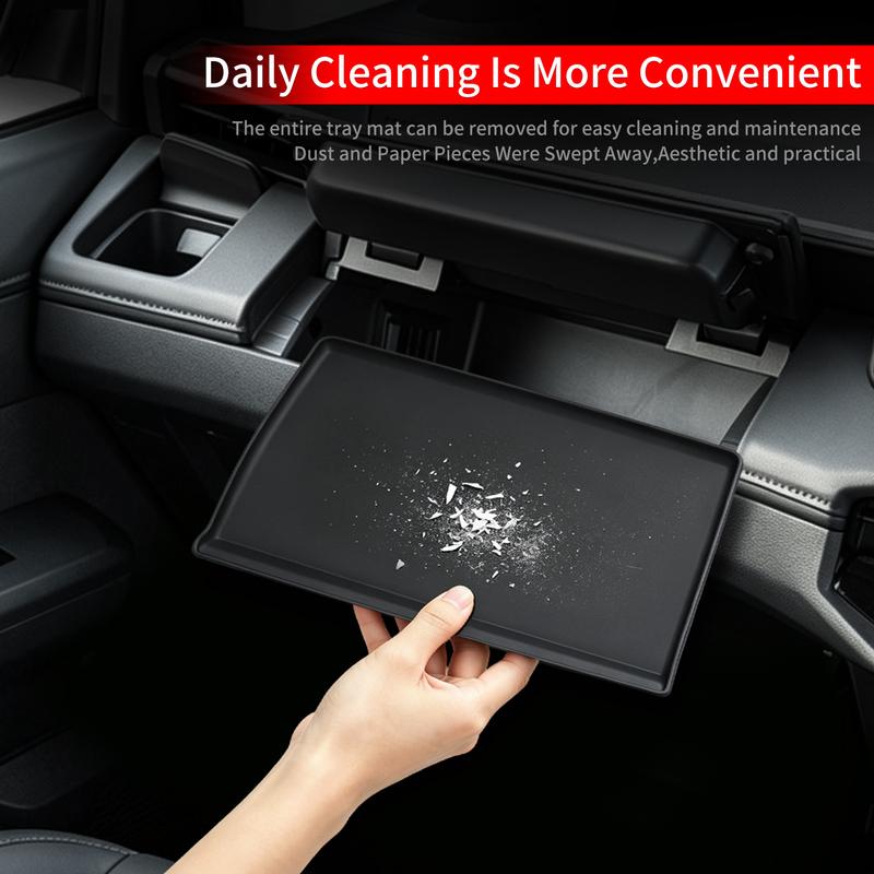 For Toyota Hilux 2026 Center Console Side Storage Tray Silicone Pad Anti Scratch Noise Reduction Interior Accessories