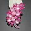 Dambrosch Lätt Blombukett Glittrande Kubisk Zirkonia Inlagd Broschnål Bröllop Kväll Formell Klädsel Accessoarer