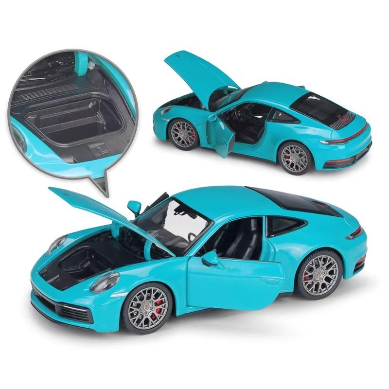1/24 Porsche 911 Carrera 4S WELLY Diecast Auto Simulator Legierung Metall Modellauto Sportwagen Für Kinder Geschenk Sammlung Dekoration
