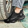Rotating Button New Safety Shoes Men Anti-smash Anti-puncture Work Shoes Fashion Men Sport Shoes Security Protective Boots Men