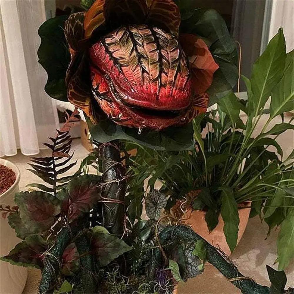 Halloween Resin Audrey II Piranha Plant Decoration Pop Movie Little Shop Of Horrors Statues Audrey II Figurine Garden Sculpture
