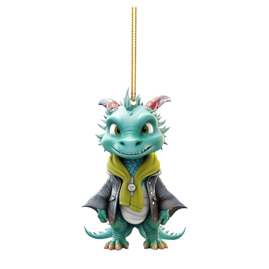 

Крутое Восхитительное Украшение на Елку в Виде Дракона Для Радостных Аксессуаров Автомобиля 10