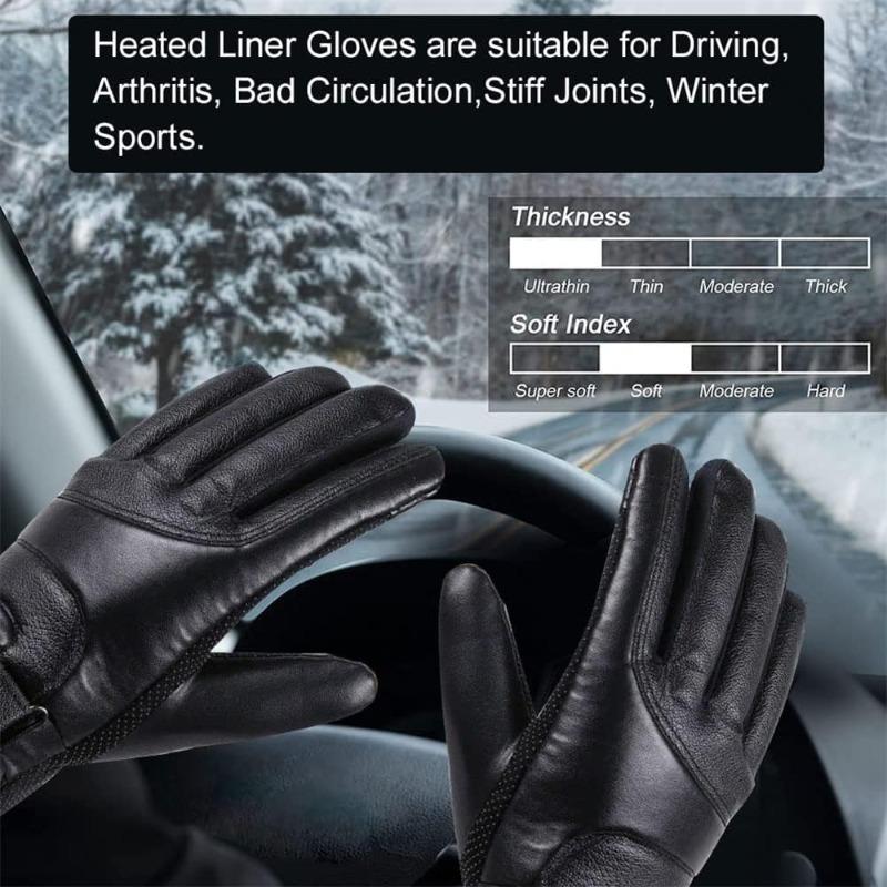 Xiaomi Motorcycle Heated Gloves USB Rechargeable Electric Heating Gloves Thermal Touch Screen Bike Riding Gloves Winter Warmer Gloves