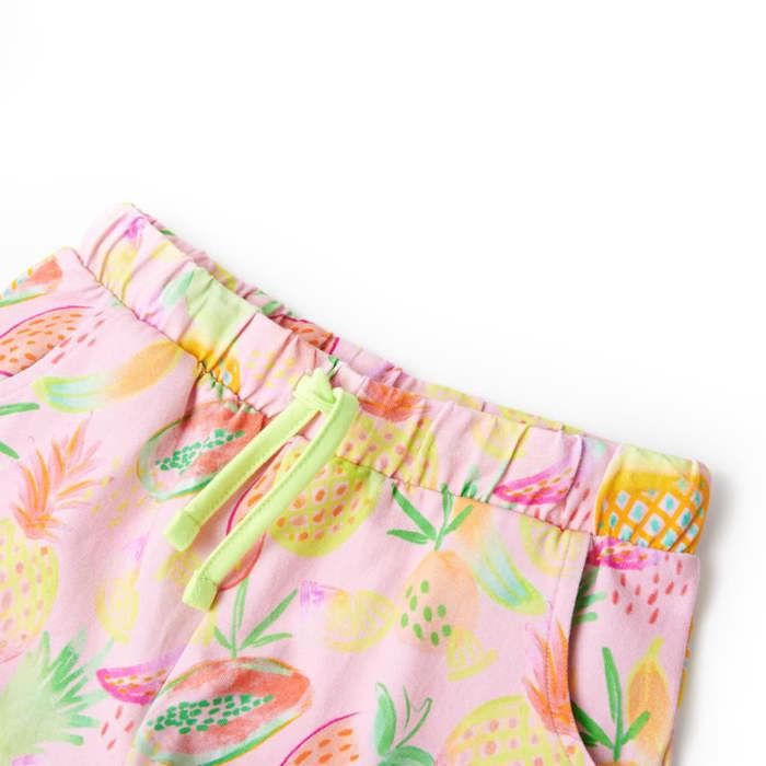 Short pour enfants à cordon de serrage rose pâle 92/104/116/128/140