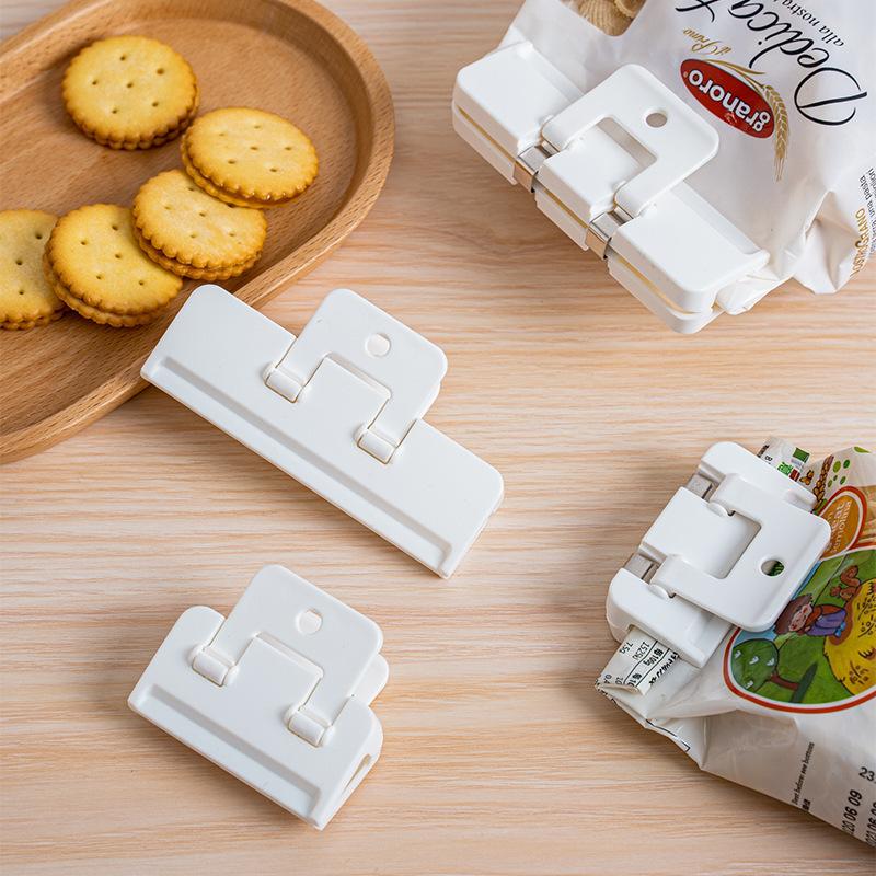 2Pcs Multipurpose Plastic Bag Clips Portable Large Food Bread Storage Clip Chip Bag Snack Seal Sealing Bag Clips Kitchen Utensil