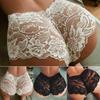 Intimo di pizzo floreale Perizoma a vita alta da donna Vedi attraverso mutandine senza cuciture Perizoma di lingerie sexy