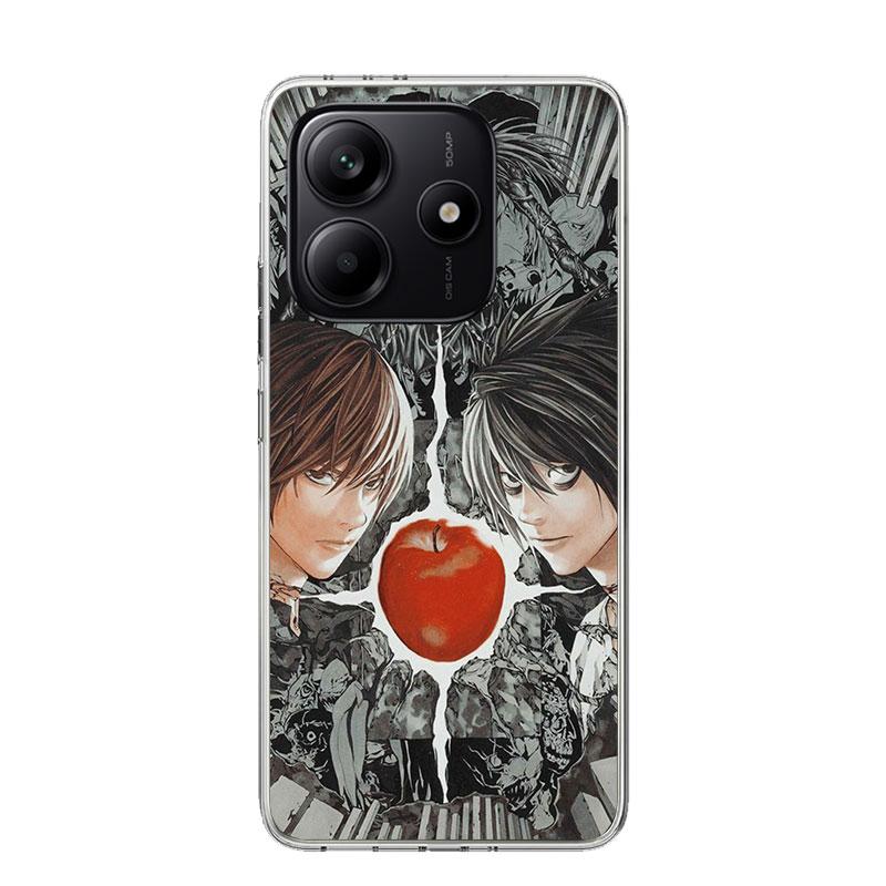 N-Note D-Death Anime Ryuk Phone Case For Xiaomi Redmi Note 13 14 15 Pro Plus 12S 12 14S 11S 11E 10 10S 11 11T 5G 4G Cover Coque
