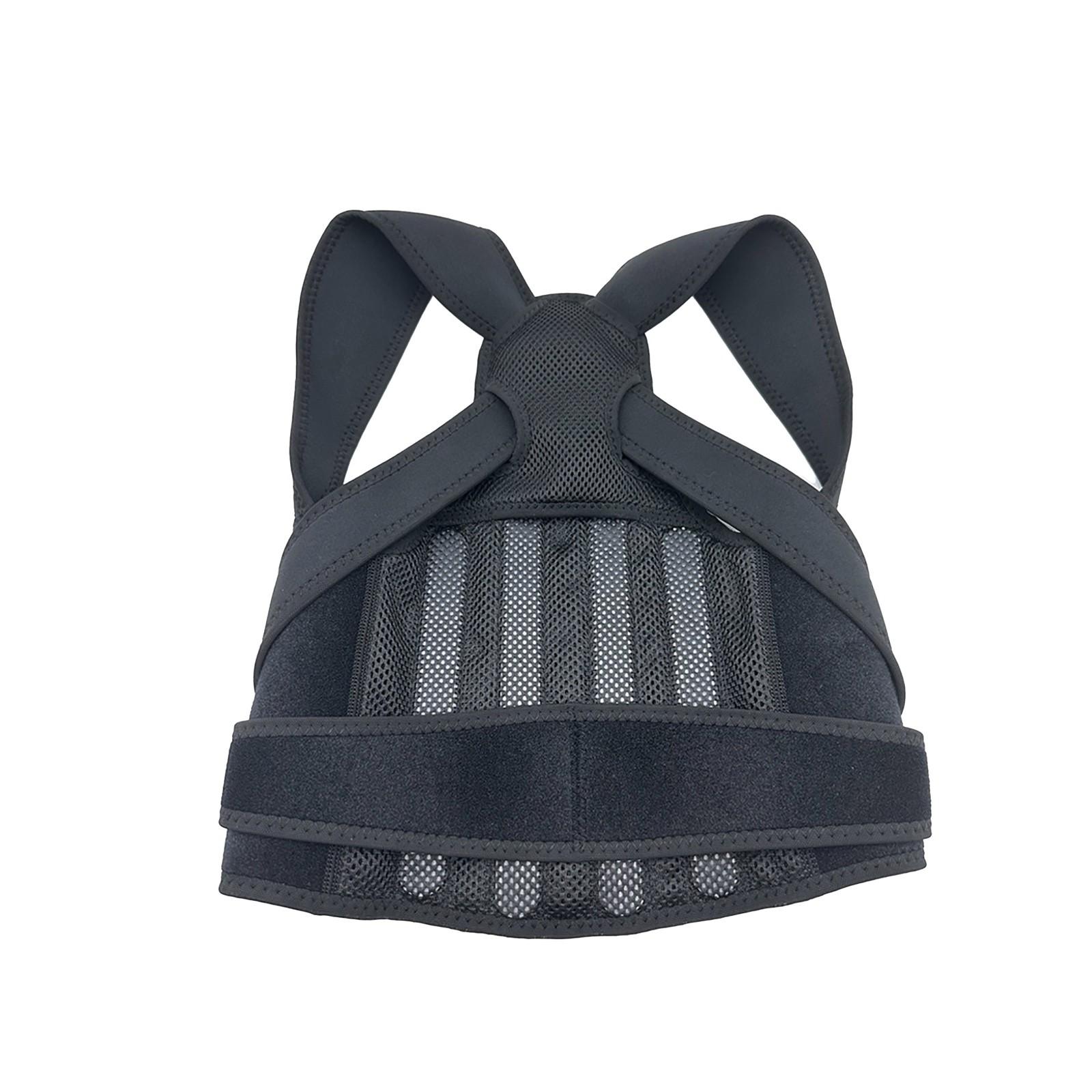 

Корректирующий пояс против сутулости, Дышащий поддерживающий пояс для коррекции компрессии позвоночника, Корректирующий пояс для спины с открытыми плечами One Size