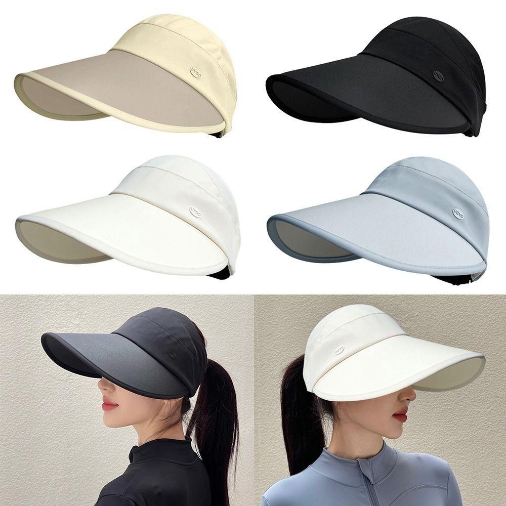 

UV Protection Bucket Hat Sun Protection Sunshade Hat Fashion Fishermen Cap for Girl бежевий