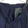 Beauty Products VIGANO Striped Pattern Wool Pants 46 Navy Men's Used