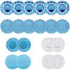 20PCS Car Polisher Pad Bonnets, 7 To 8 Inch Car Orbital Buffer Polisher Pad Bonnet, 12*Microfiber Bonnets, 4*Non-Woven Buffing Bonnet + 2*Woollen