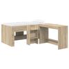 Loft Bed with Desk for Kids 2 Pieces Sonoma Oak