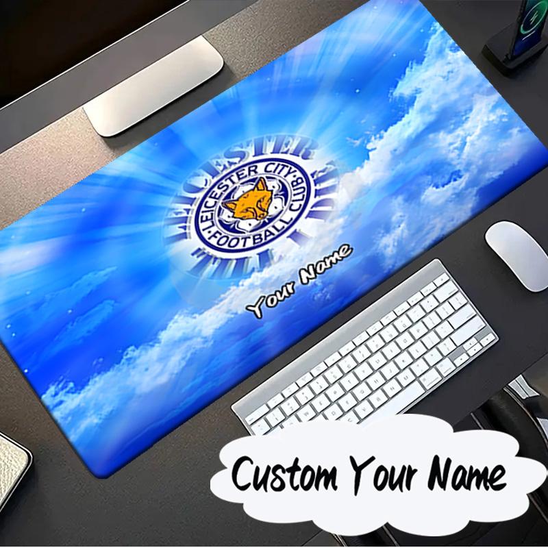 Custom Name Mouse pad Leicester Football Club Crest Mouse pad, Gaming Mouse Pad, keyboard pad, Desk Decor for computer notebook Fan Birthday Gift