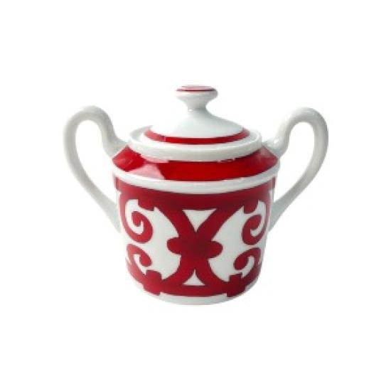 

USED HERMÈS Cheval d Orient Sugar Pot червоний