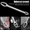 Universal Box Wrench Double-Ended Box Wrench Self-Tightening Adjustable Eyeglass Wrench For Tightening Screw Nuts With Diameter