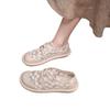Fashion Hot Selling 2025 New Spring Single Shoes Women's Net Yarn British Style Small Leather Shoes Trifle Soft Sole Set Foot Sandals