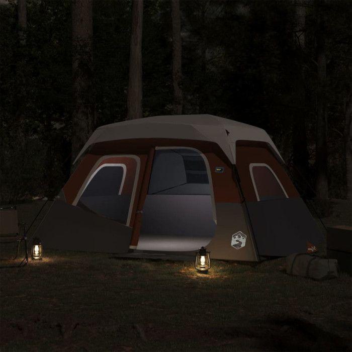 Family Tent - vidaXL - Model with LED - 6 Persons - Waterproof - Quick Release